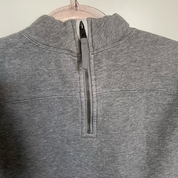 Lululemon Light As Warmth Heathered Medium Grey Crew pullover long sleeve 6 - Picture 11 of 11